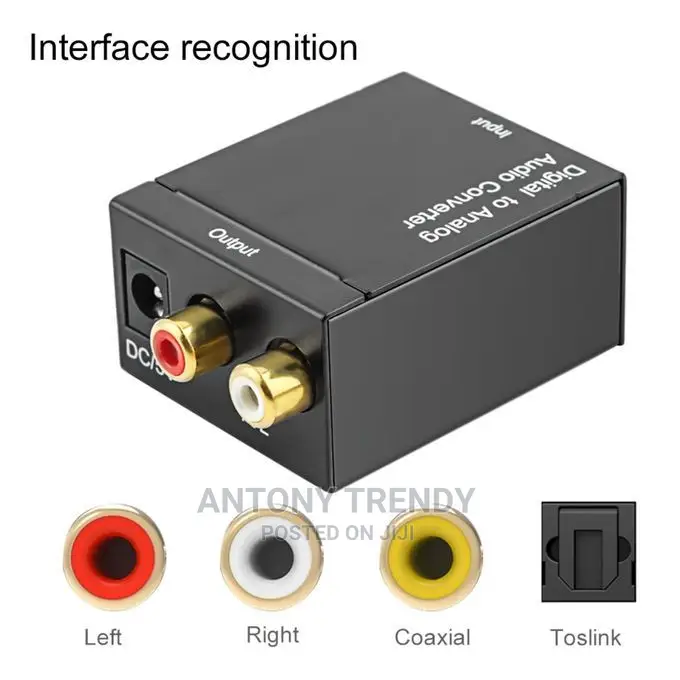 AUDIO CONVERTER Digital to Analog. Analog L/R Audio Signals