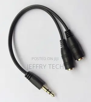 3.5mm AUX Audio Splitter 1 Male to 2 Female Headphone Y Cabl