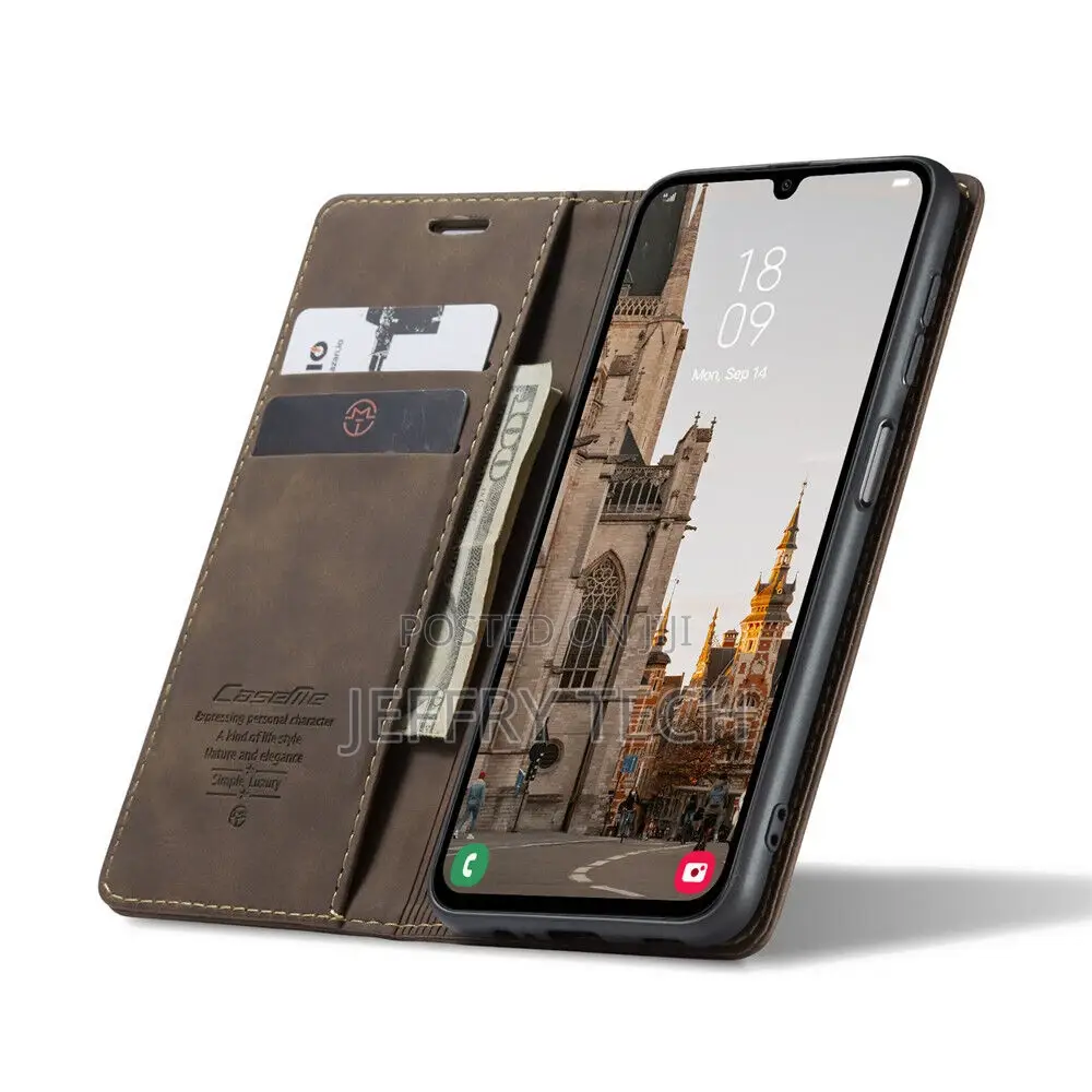 Samsung A73 5G Magnetic Wallet Leather Case Flip Cover