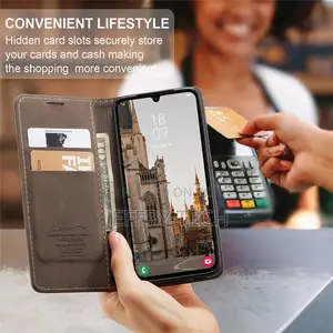 Samsung A73 5G Magnetic Wallet Leather Case Flip Cover
