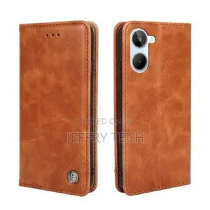 Realme 10 4G Non-Magnetic Retro Texture Flip Leather Phone C