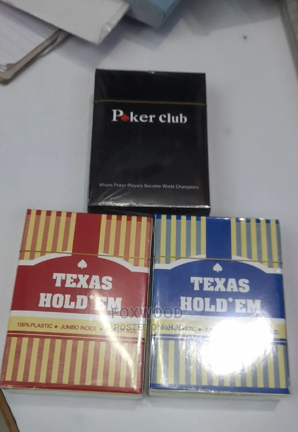 Texas Hold'em Plastic Playing Cards Poker Cards Board Games