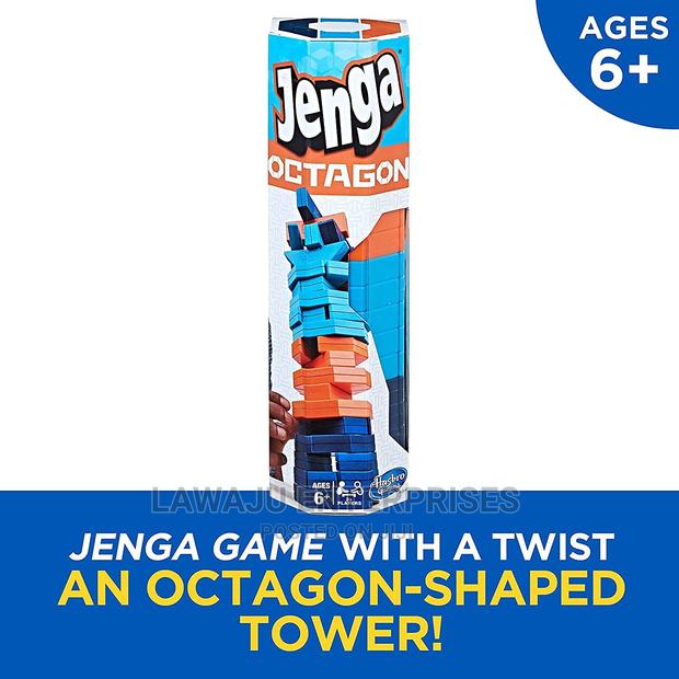Jenga Octagone Game - 45pcs - thumbnail 3