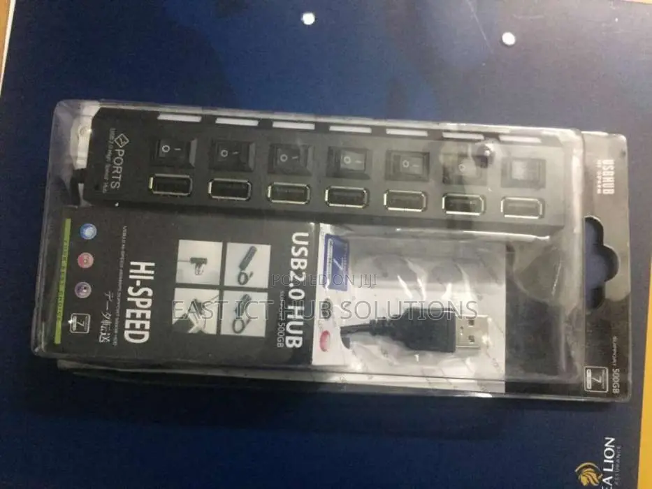 New Splitter 7 Port USB Multi Devices HUB Super Speed Desktop PC/