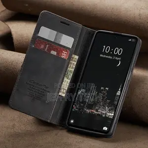 Leather Flip Case for Realme C55 Cover Wallet Card Slots Mag
