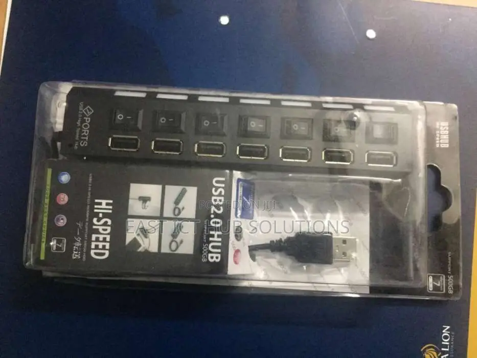 New Splitter 7 Port USB Multi Devices HUB Super Speed Desktop PC/