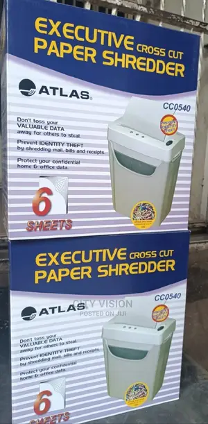 Atlas CC 0540 Paper Shredder CROSSCUT 6 Sheet.