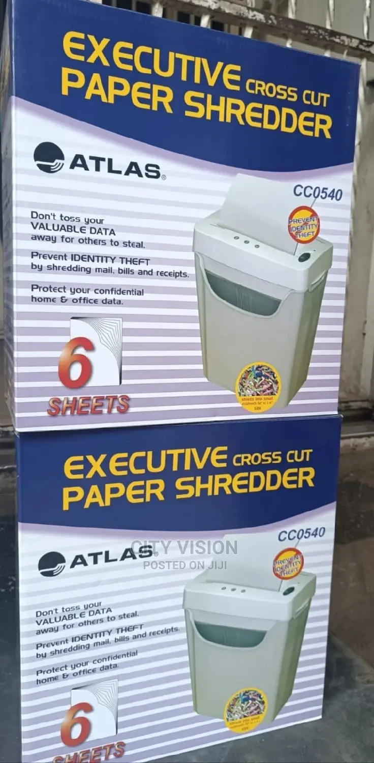 Atlas CC 0540 Paper Shredder CROSSCUT 6 Sheet.