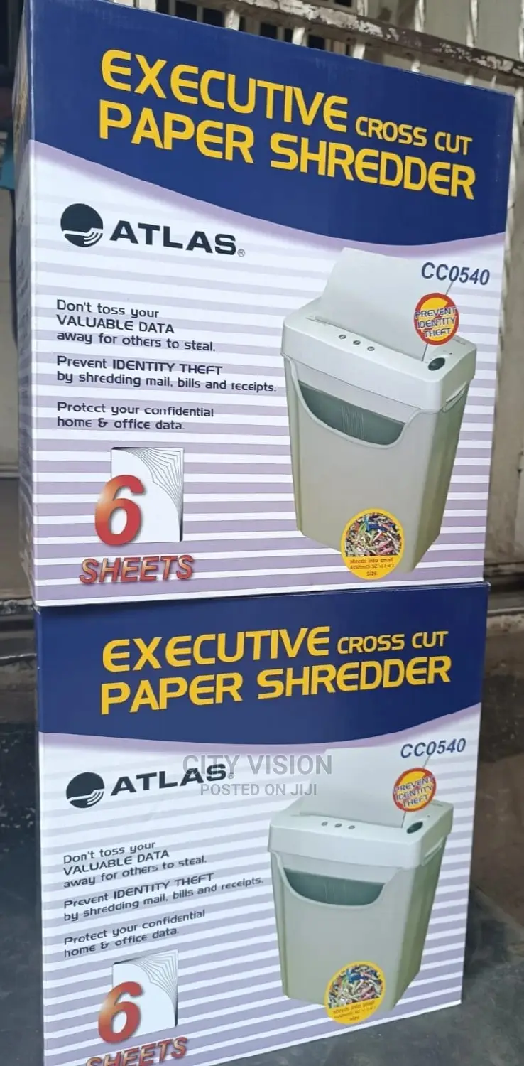 Atlas Paper Shredder 6 Sheet Crosscut Shredder