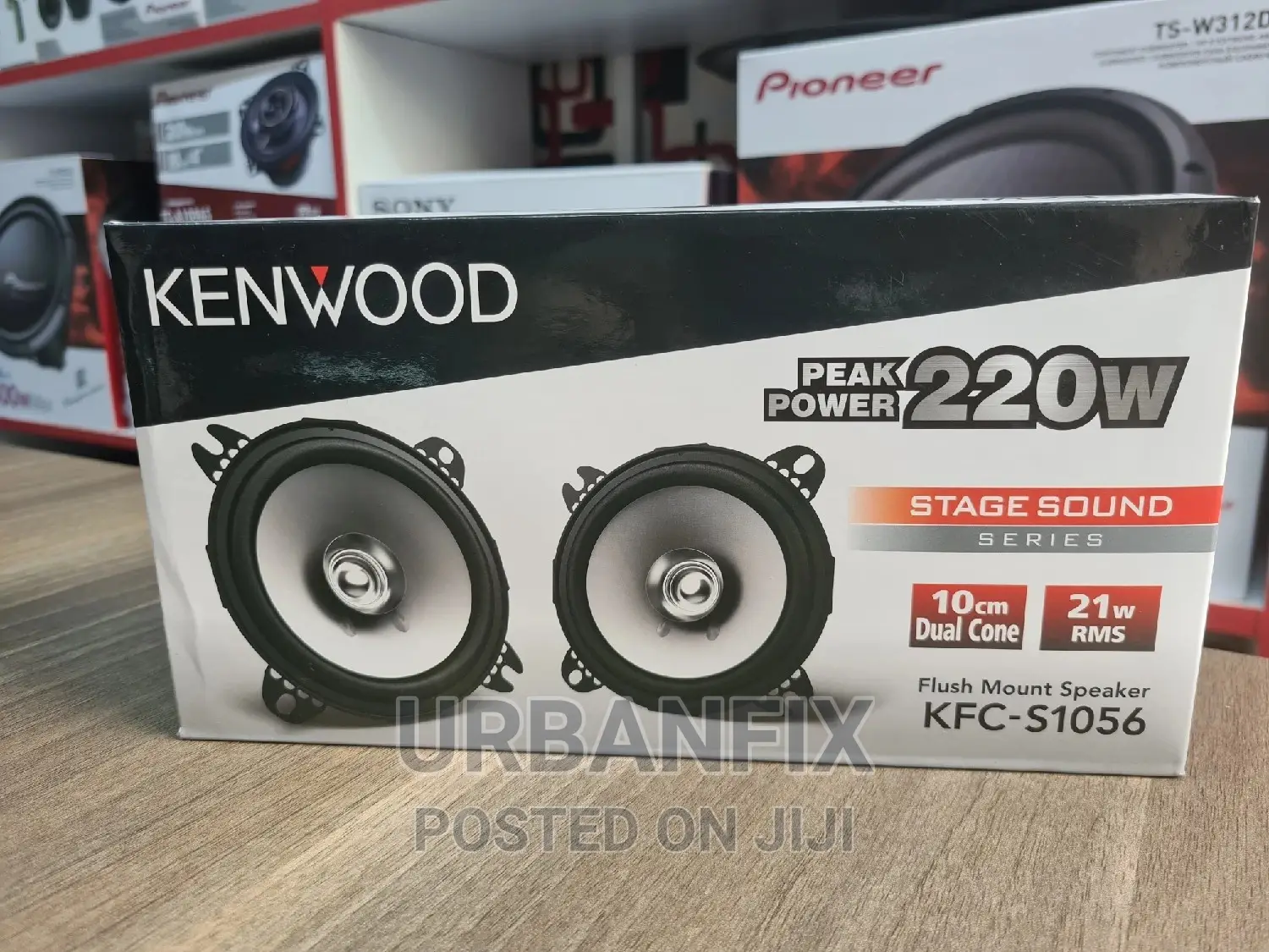 Kenwood 220 Watts 4 Inch Dashboard Speakers- A Pair