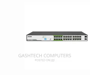 D-Link Upto 250 Meter Support 24-Port 1000mbps Poe Switch Wi
