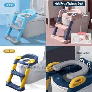 Kids Training Toilet Ladder Seat With PVC Cushion /Soft Pad