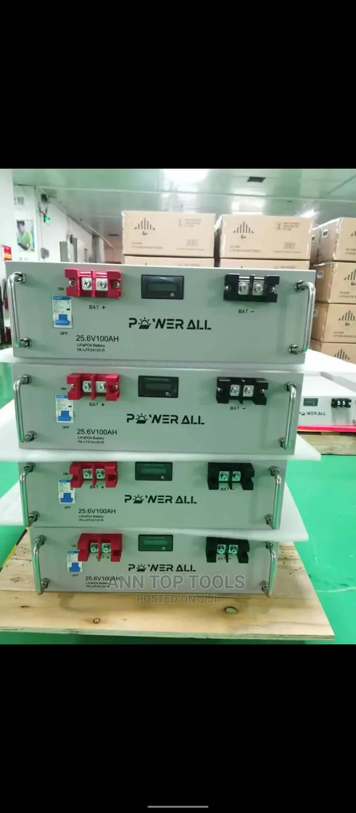Lithium-Ion 25v 100ah Solar Backup Battery