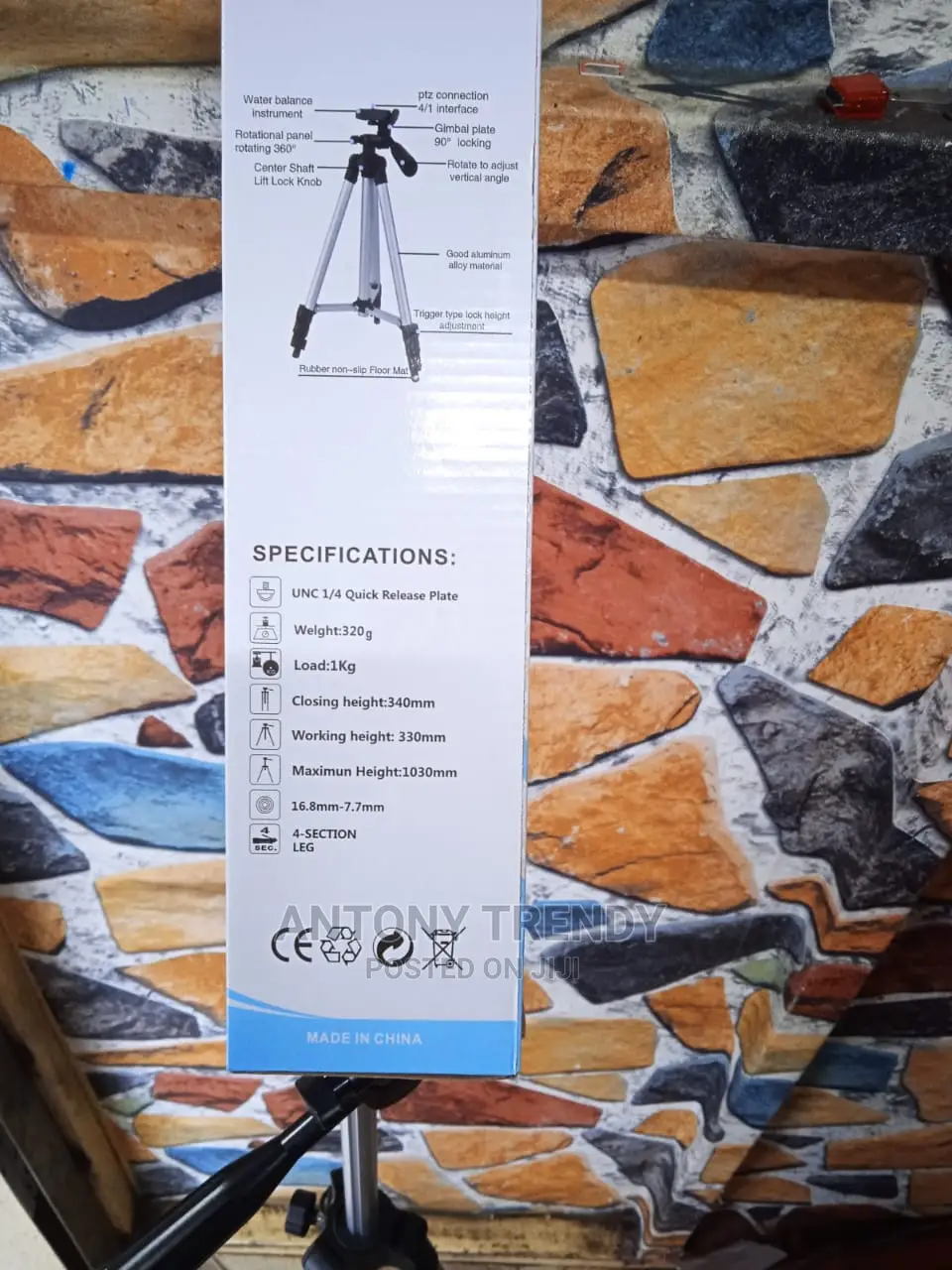 3110 Tripod Stand for Phone and Camera Adjustable