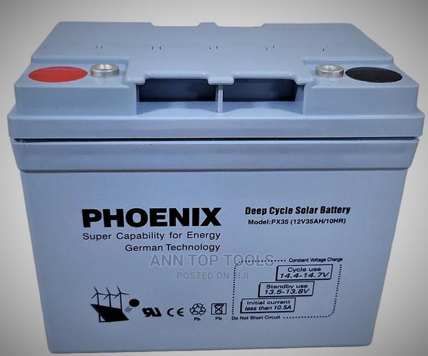 Phoenix 12v35ah Deep Cycle Solar Battery - main view
