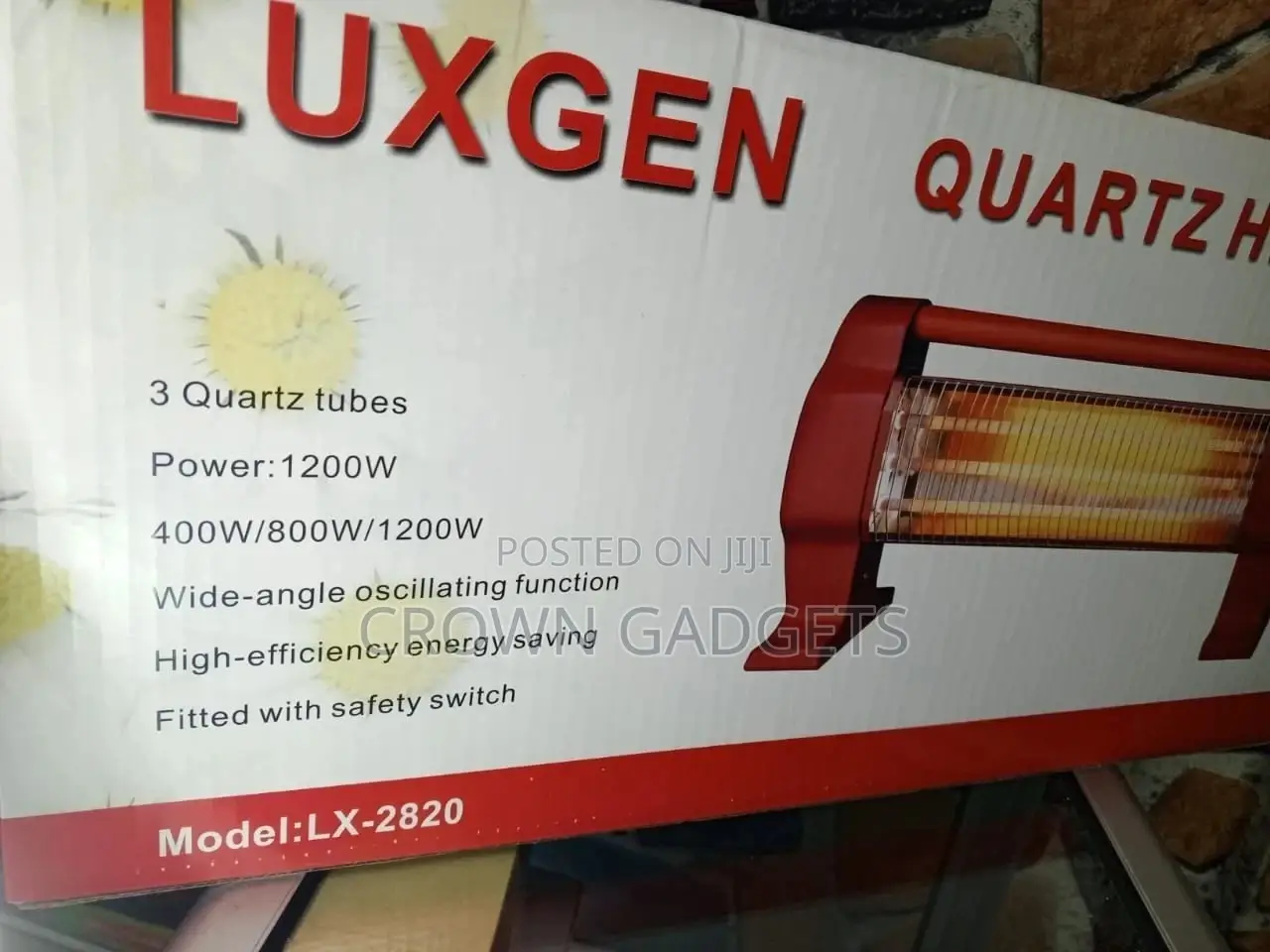 Crown Quartz Heater 1200W LX-2820