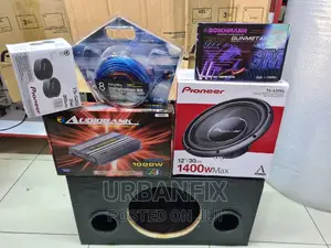 Pioneer 1400 Watts Bass Subwoofer Complete Car Audio System