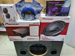 Powerful Pioneer 1400 Watts Subwoofer Complete Car System