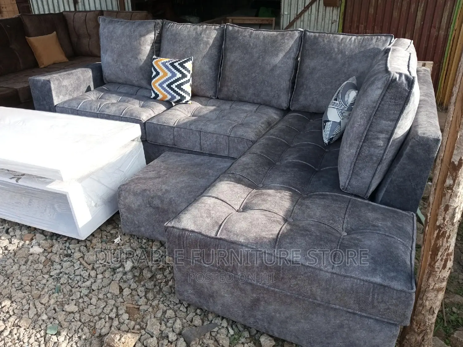 6seater Coner Seat Grey