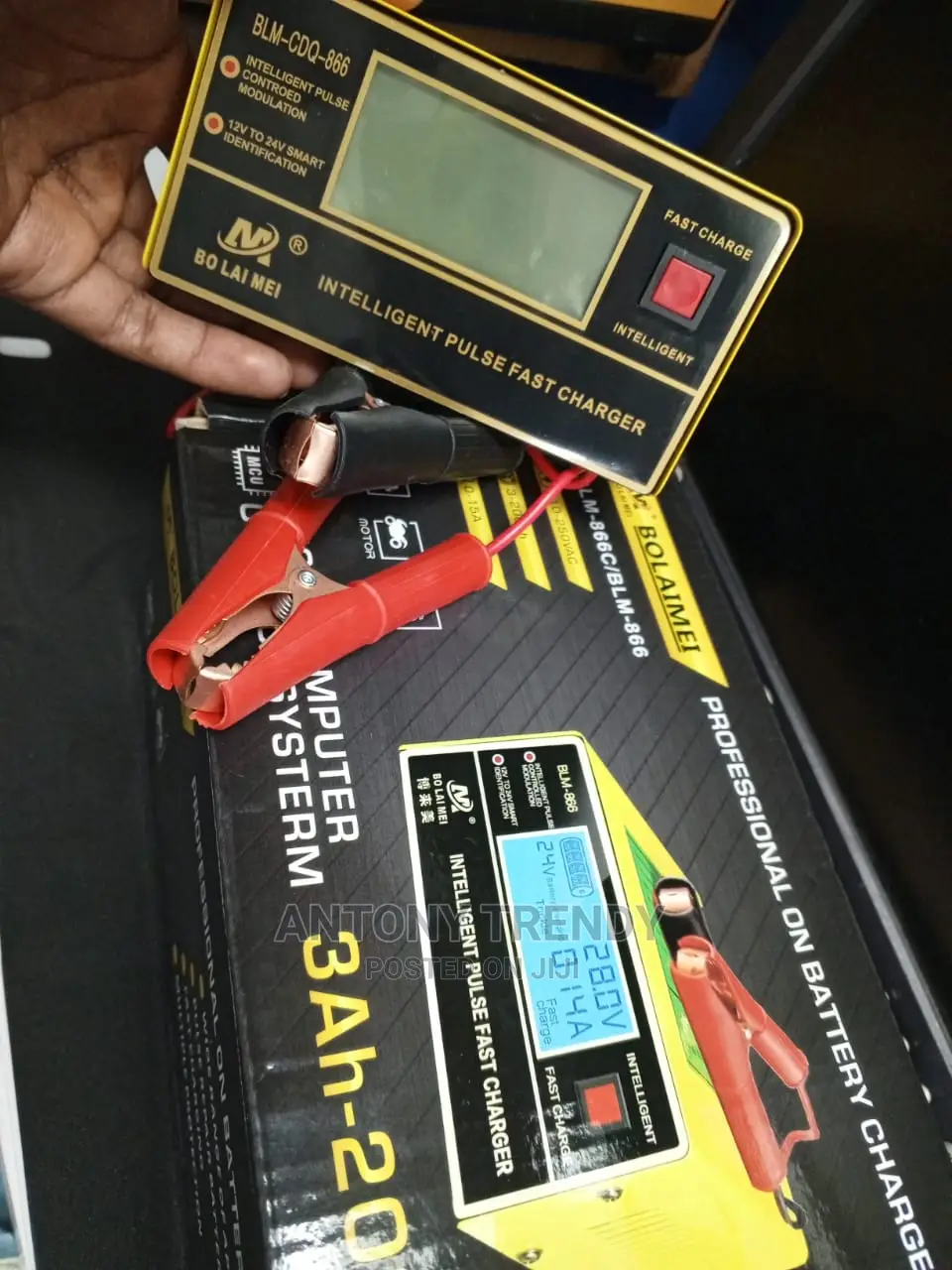 Bolaimei 12v/24v Intelligent Car Battery Fast Pulse Charger