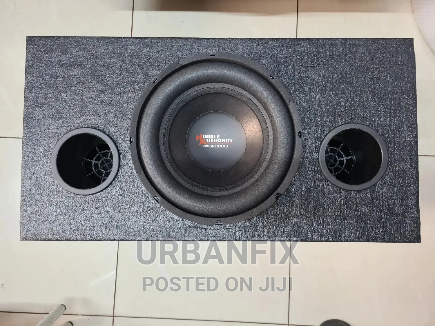 12 Inch Mobile Authority Bass Subwoofer With Cabinet