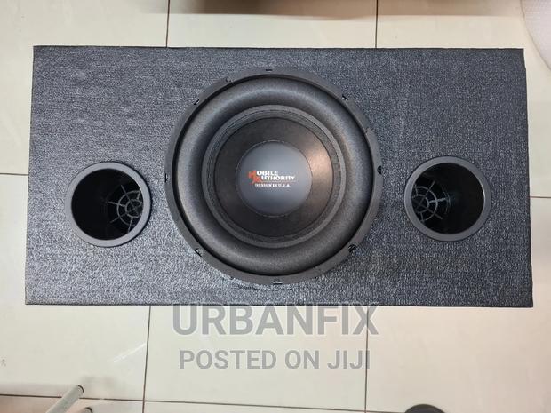12 Inch Mobile Authority Bass Subwoofer With Cabinet