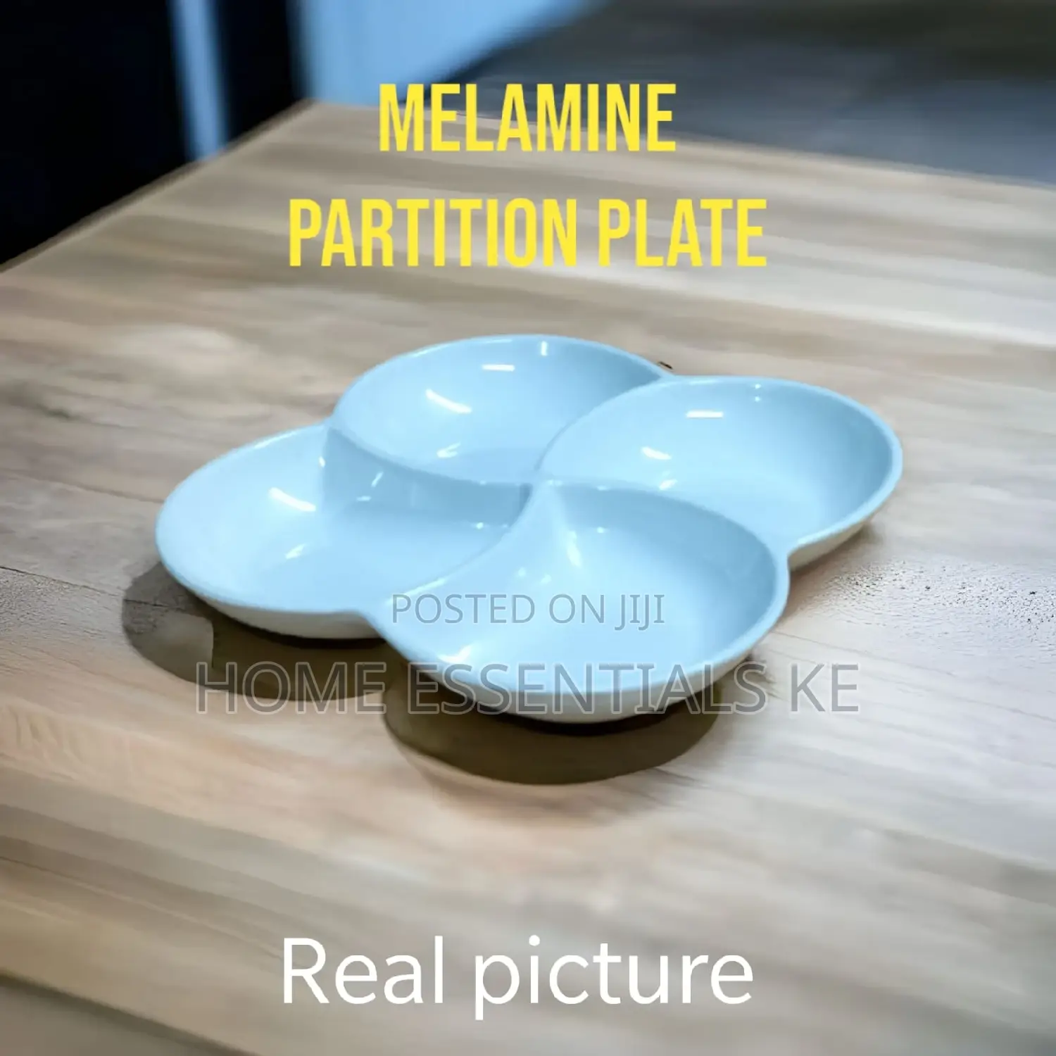 F22785 Melamine 4partition Plate 22cm