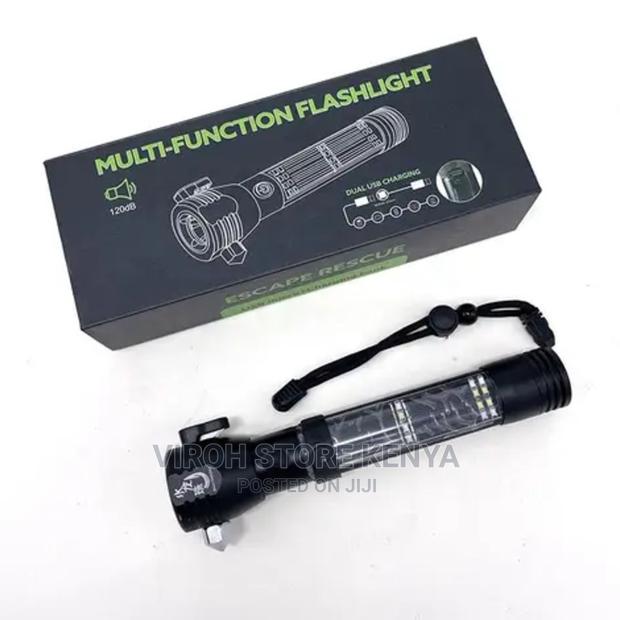 Multi Function LED Torch Hammer Siren Solar Magnet Torch