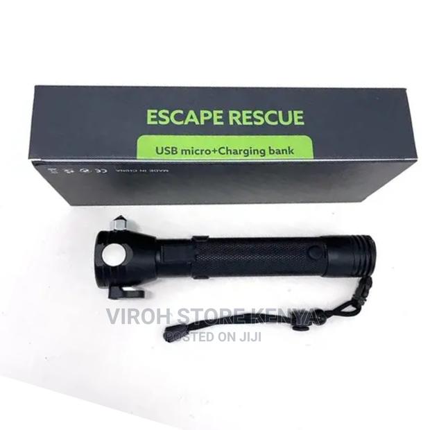 Power Bank Torch With Solar, Alarm Cutter Power Bank Hammer