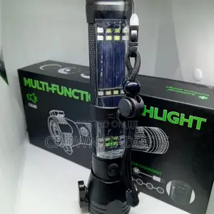 Generic 7-in-1 Multi Functional LED Tactical Solar Flashligh