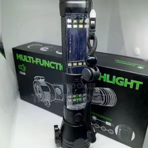 Generic 7-in-1 Multi Functional LED Tactical Solar Flashligh
