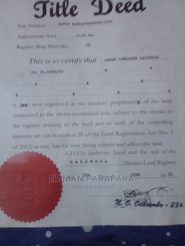 Plot 100 X 50 Matungu - main view