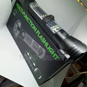 8 in 1 Multi Function Flash Light, USB, Solar Rechargeable