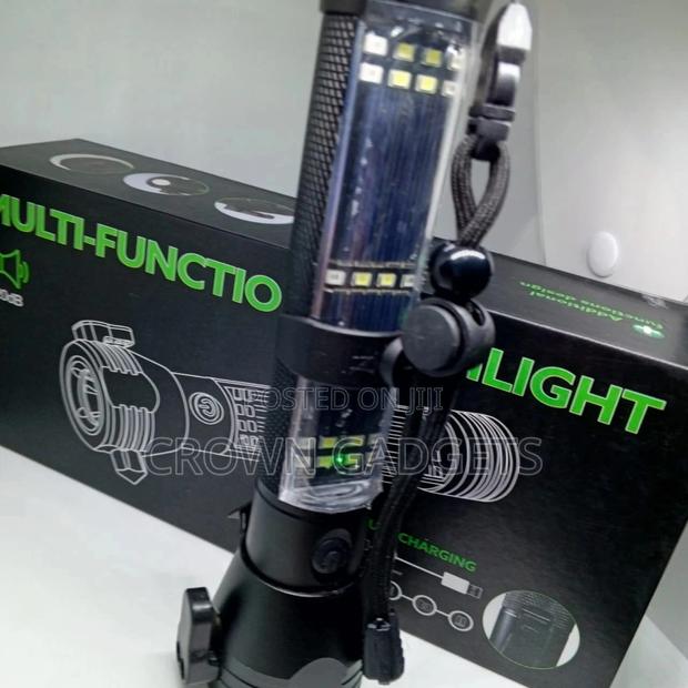9 in 1 Multi Function Led Solar/Electric Flashlight Torch - main view