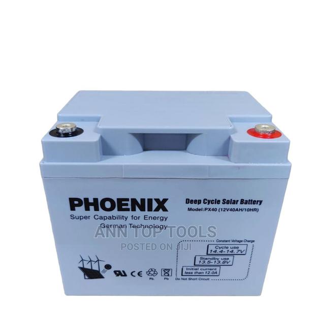 Phoenix 12v40ah Deep Cycle Solar Battery - main view