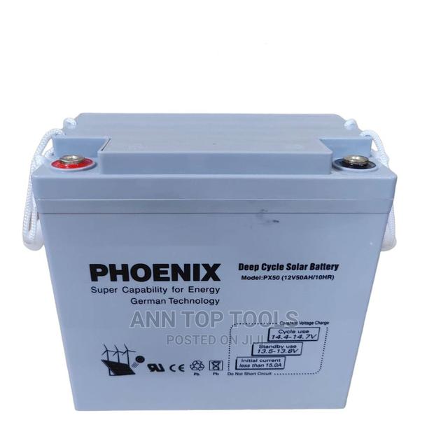 Phoenix 12v50ah Deep Cycle Solar Battery - main view