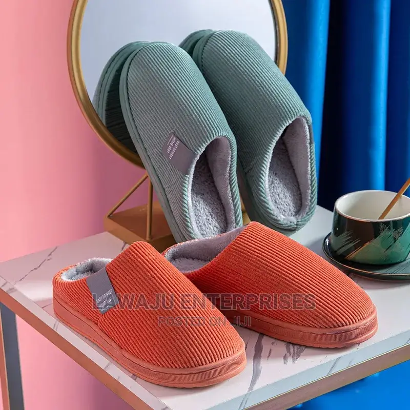 Warm Adult Cotton Slipons Slides