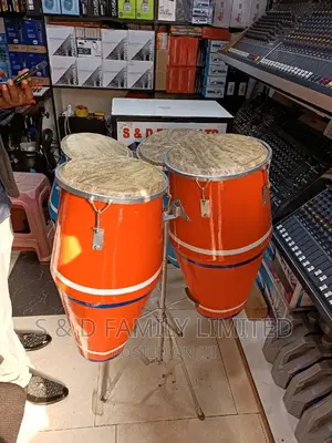 Orange Single Stand Conga Drums