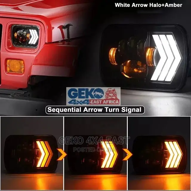 5x7 INCH LED Headlights, JEEP, HILUX (Old Shape)