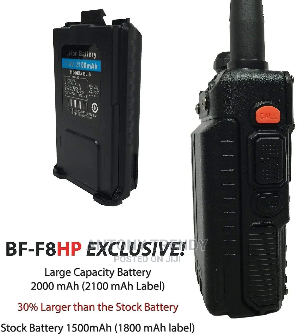 Dual Band Portable Radio Tri-power Handheld Walkie Talkie