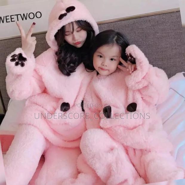 Winter Mom Daughter Fleece Pyjama