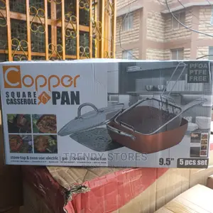 9.5" , 5pcs Set Copper Square Casserole Pan