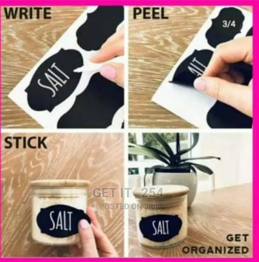 Easy to Write and Erase Pantry Sticker Organizing Labels