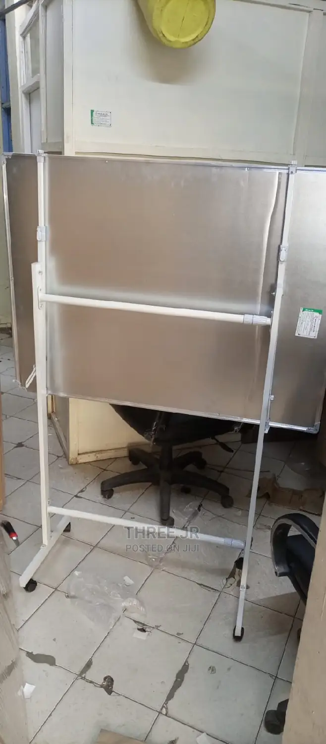 This Is a 4x3 Imported White Plus Rotational Stand in Stock