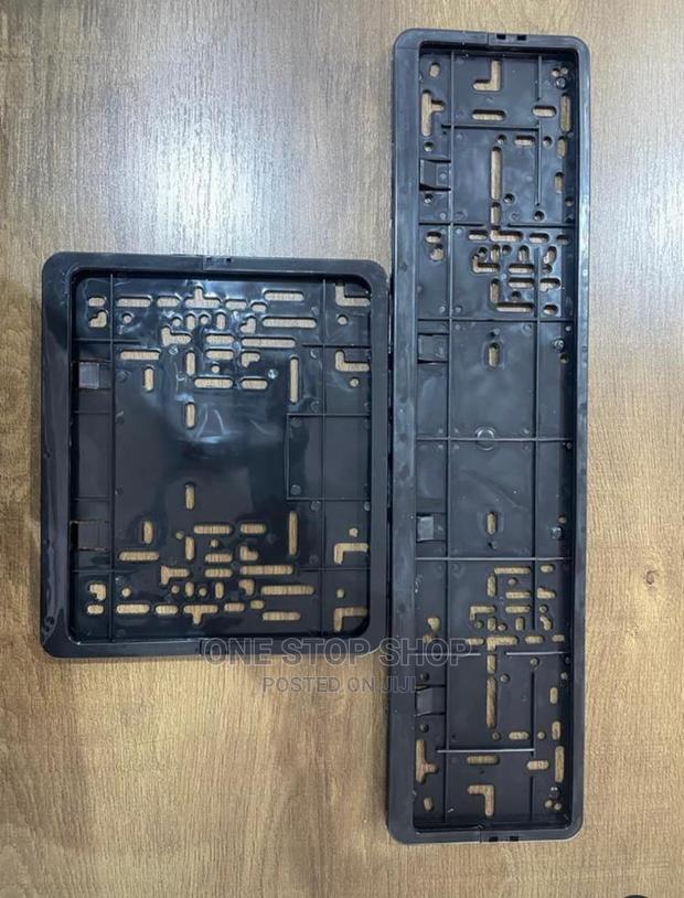 Oblong and Square Black Digital Plates Holder - main view