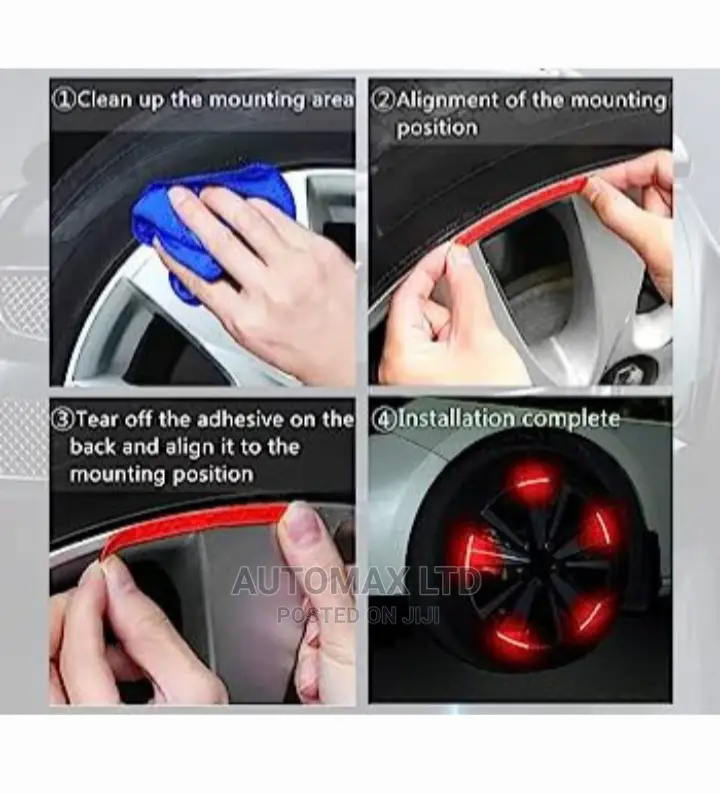 Reflective Rim Stickers. For Toyota,Subaru,Nissan,Mazda,Vw