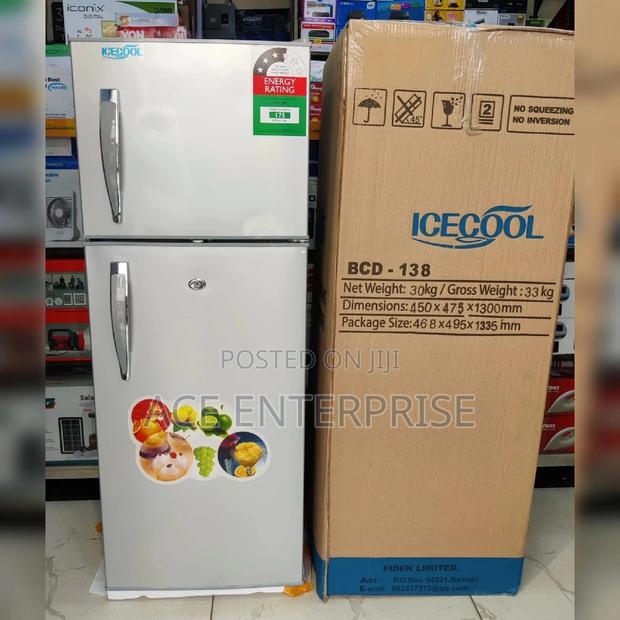 Icecool Double Door 138litres Silver - main view