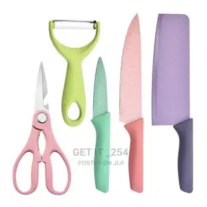 5pcs + Block Holder Wheat Stalk Profile Knife Sets