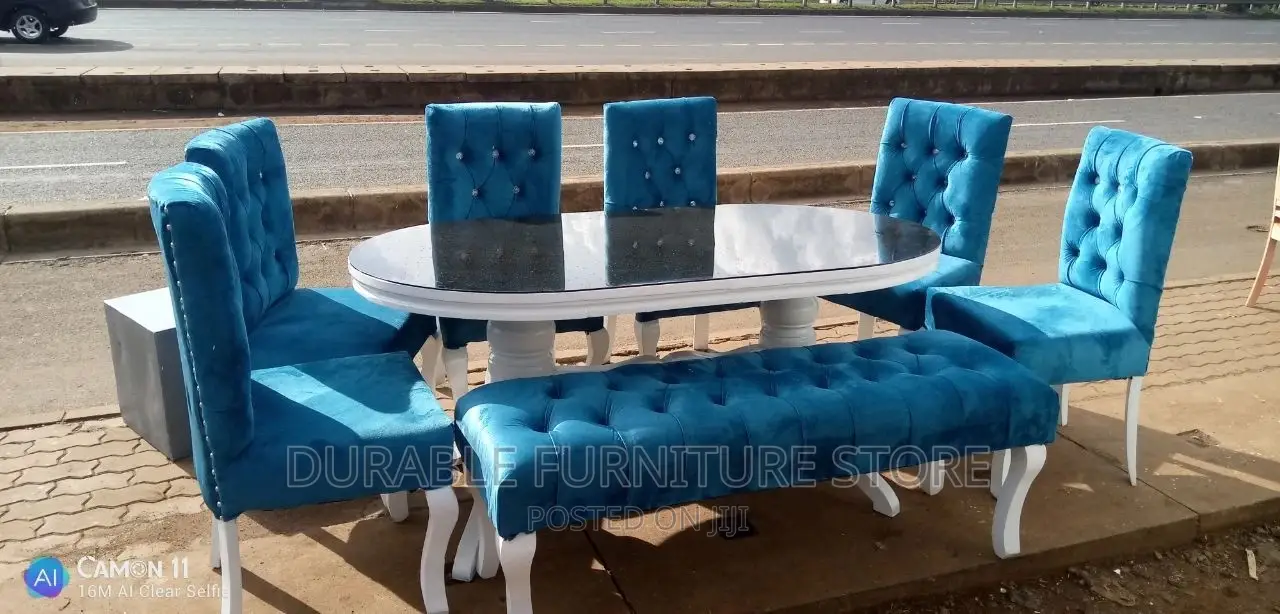 6 Seater Denning Set and Ottoman