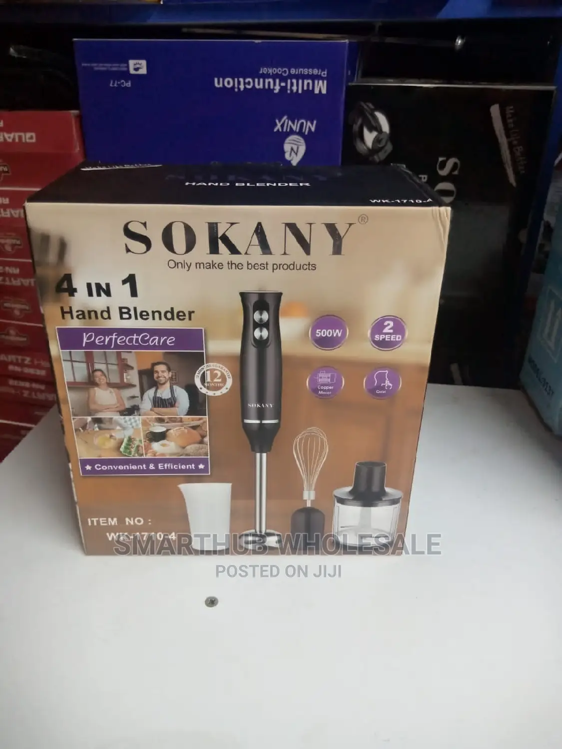 Sokany 4in1 Hand Blender Wk-1710-4